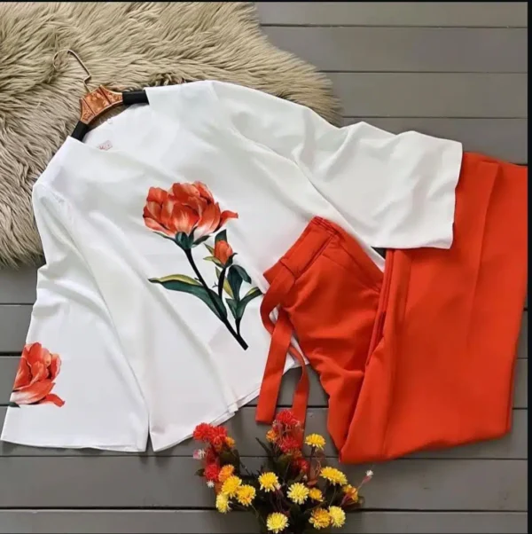 Trendy Floral Summer Co-Ord 2 Piece - Image 3