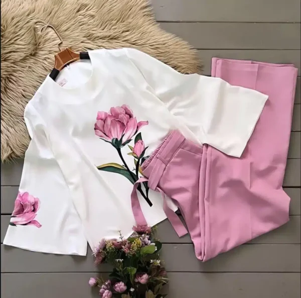 Trendy Floral Summer Co-Ord 2 Piece - Image 4