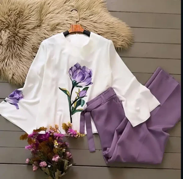 Trendy Floral Summer Co-Ord 2 Piece - Image 2