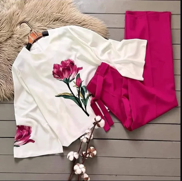 Trendy Floral Summer Co-Ord 2 Piece