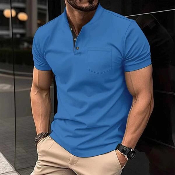 Ben Collar Pocket Style Summer Tshirt MSDTS-05 - Image 2