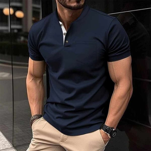 Ben Collar Pocket Style Summer Tshirt MSDTS-05 - Image 3