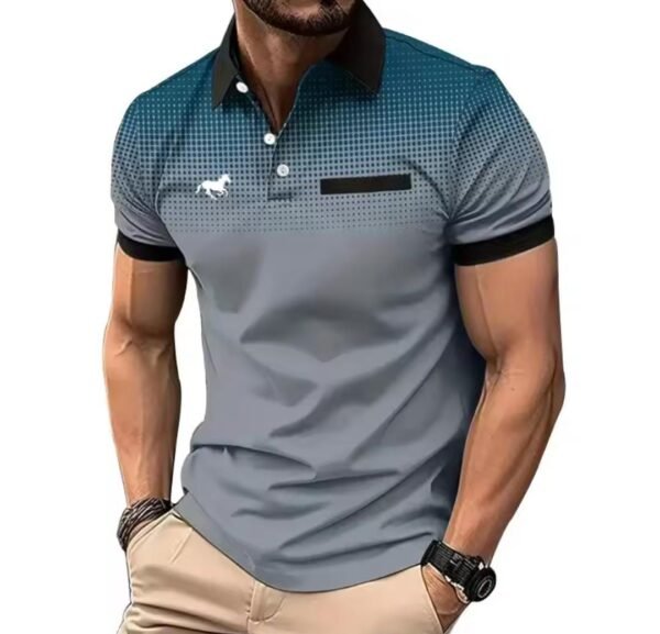 Imported 3D Printed Style Half-Sleeve Polo Summer Tshirt. MDP90
