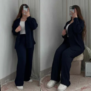 Bayad Western Shirt Style 2-Pcs Stiched Co-Ord Set.