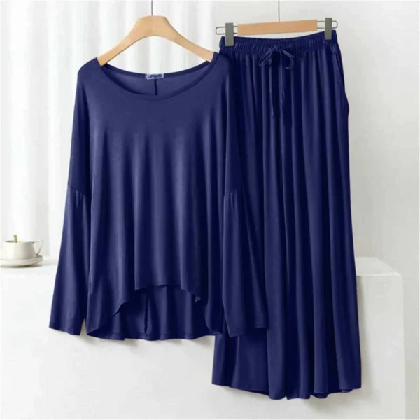 Plazo-Style 2-Pcs Lounge And Night Wear Suit. WLW-08 - Image 2