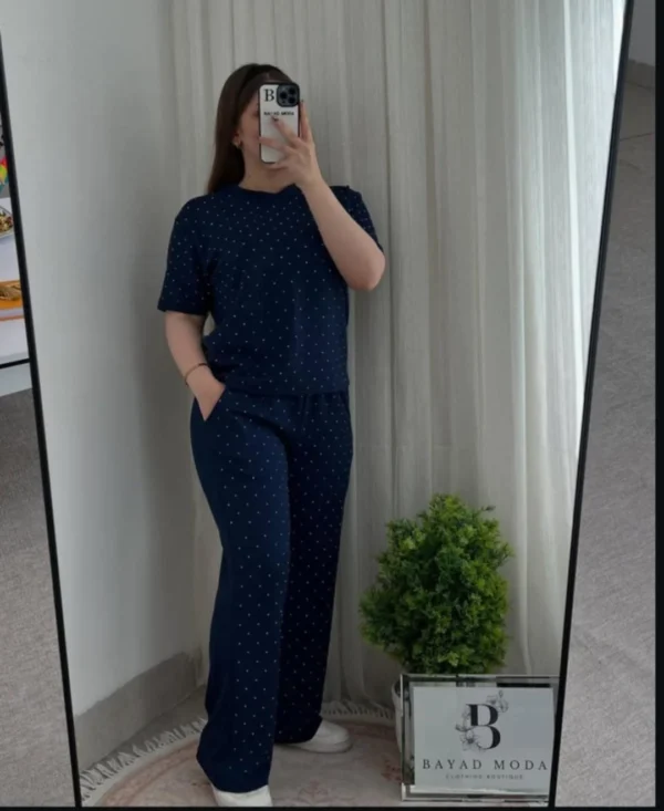 Comfort Round Neck Women 2 Piece Summer Dryfit Tracksuit For Her - Image 2