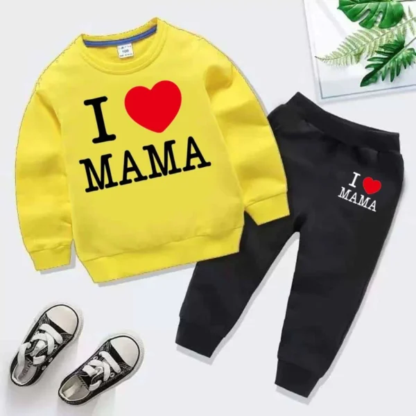 Trendy Shop I Love MAMA Kids Sweat Style Winter Tracksuit - Image 4