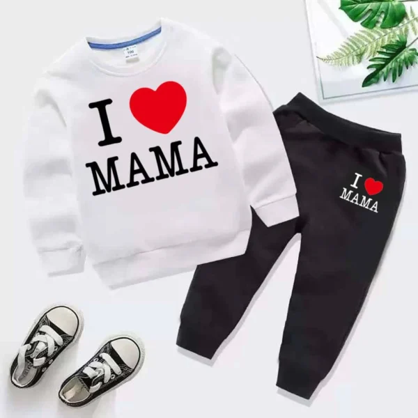 Trendy Shop I Love MAMA Kids Sweat Style Winter Tracksuit
