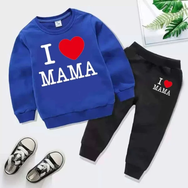 Trendy Shop I Love MAMA Kids Sweat Style Winter Tracksuit - Image 8