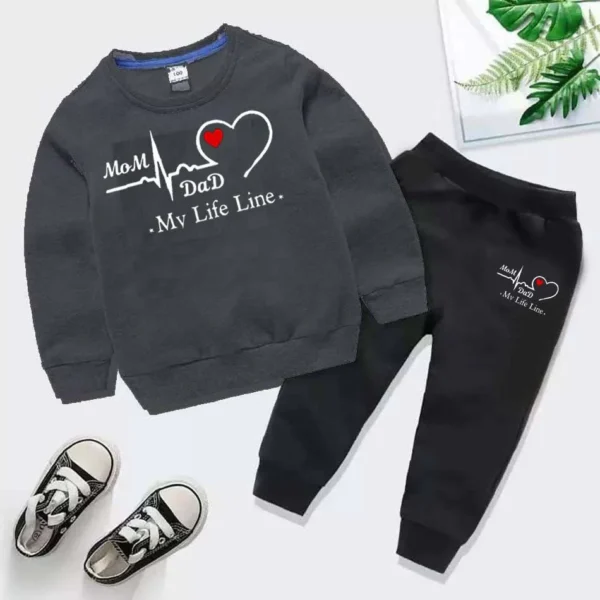 Trendy Shop  Life-Line Kids Sweat Style Winter Tracksuit. - Image 3