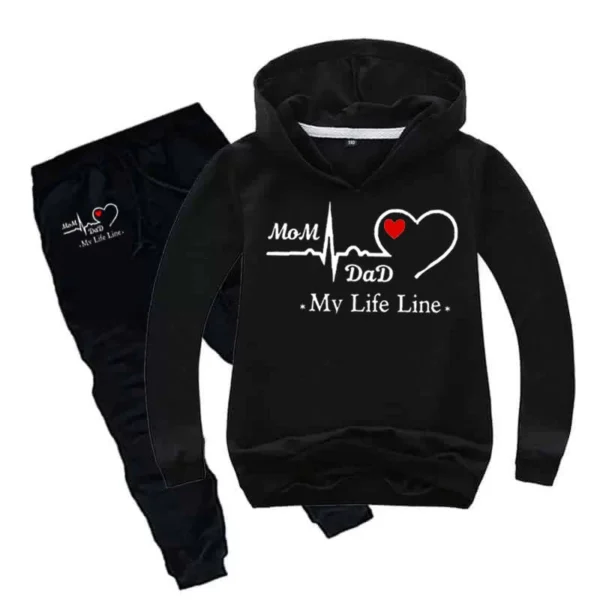 Treany Shop Life-Line Kids Hoodie Style Winter Tracksuit - Image 7