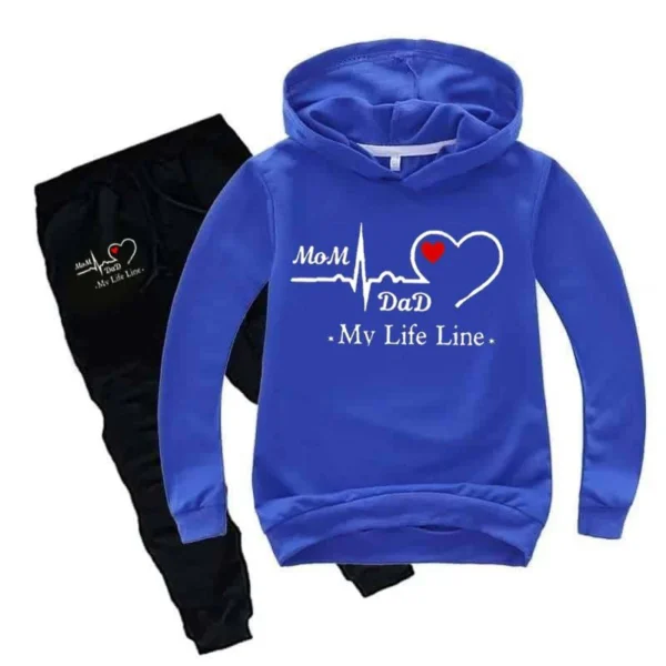 Treany Shop Life-Line Kids Hoodie Style Winter Tracksuit - Image 4