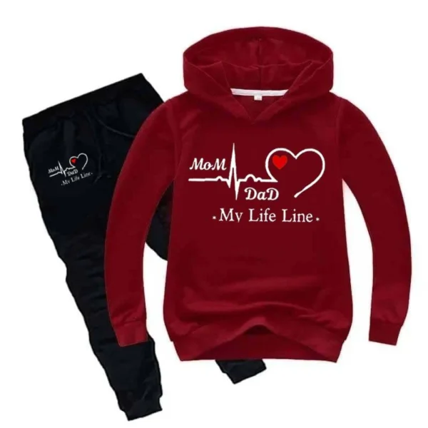 Treany Shop Life-Line Kids Hoodie Style Winter Tracksuit - Image 10
