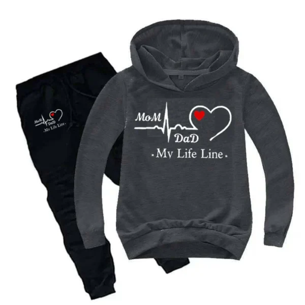 Treany Shop Life-Line Kids Hoodie Style Winter Tracksuit - Image 8