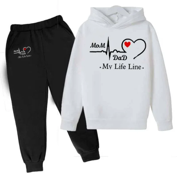 Treany Shop Life-Line Kids Hoodie Style Winter Tracksuit - Image 5