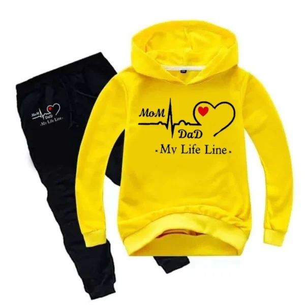 Treany Shop Life-Line Kids Hoodie Style Winter Tracksuit
