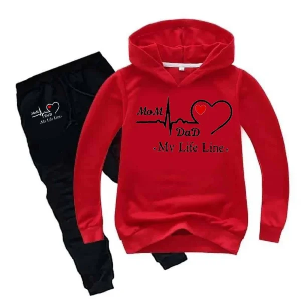 Treany Shop Life-Line Kids Hoodie Style Winter Tracksuit - Image 6