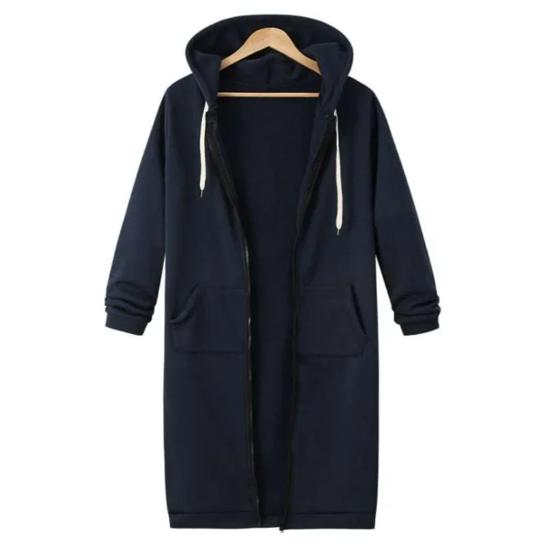 Premium Quality Long Zipper Hoodie For Winter's. - Image 4