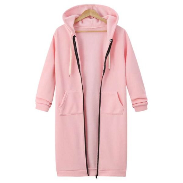 Premium Quality Long Zipper Hoodie For Winter's. - Image 5