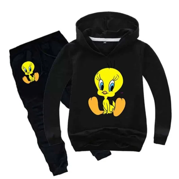 Trendy Shop Kids Tweety Printed Hoodie Style Track-Suit.
