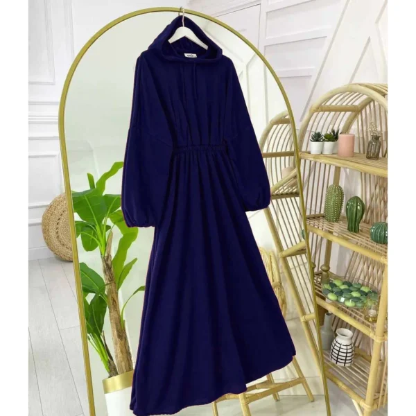 Trendy Turkish Drop Shoulder Pocket Style Long Winter Hoodie