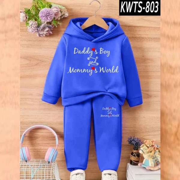 Trendy Shop DB & MW Kids Hoodie Style 2-Pcs Winter Track-Suit. KWTS-803 - Image 4