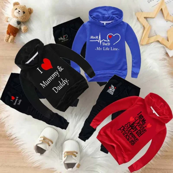 Trendy Shop Bundle Of 3 Kids Hoodie Style 2-Pcs Winter Suit. Deal-2