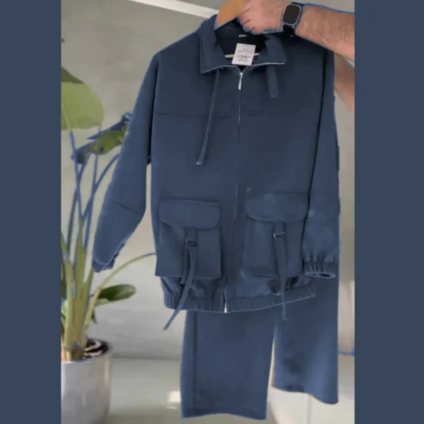 Oxfona 6-Pocket Cargo Style 2-Pcs Winter Co-Ord Set. WWTS-17 - Image 3