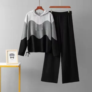 Trendy Wave Premium Quality Winter 2-Pcs Co-Ord Set. CWTS-28