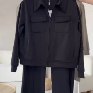 Trendy 6 Pocket Style Premium Quality Winter 2-Pcs Tracksuit. CWTS-37