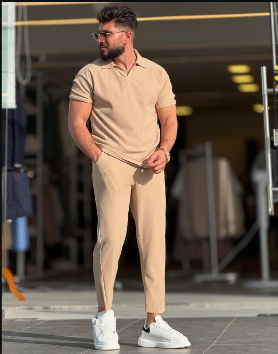 Men’s Premium Polo Co-Ord Set MMSS-12 - Image 3