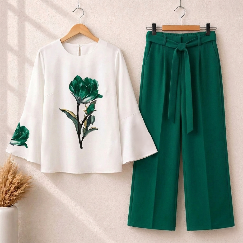 Trendy Floral Summer Co-Ord 2 Piece - Image 3