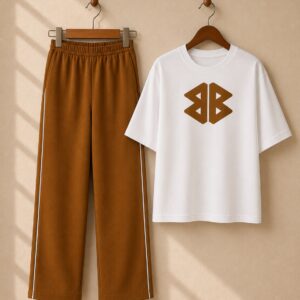 Casual Print Flapper Style 2-Pcs Summer Tracksuit For Her CWTS-02