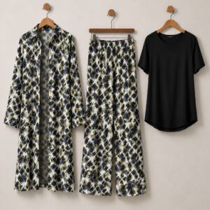 Trendy Floral Shrug 3 Piece