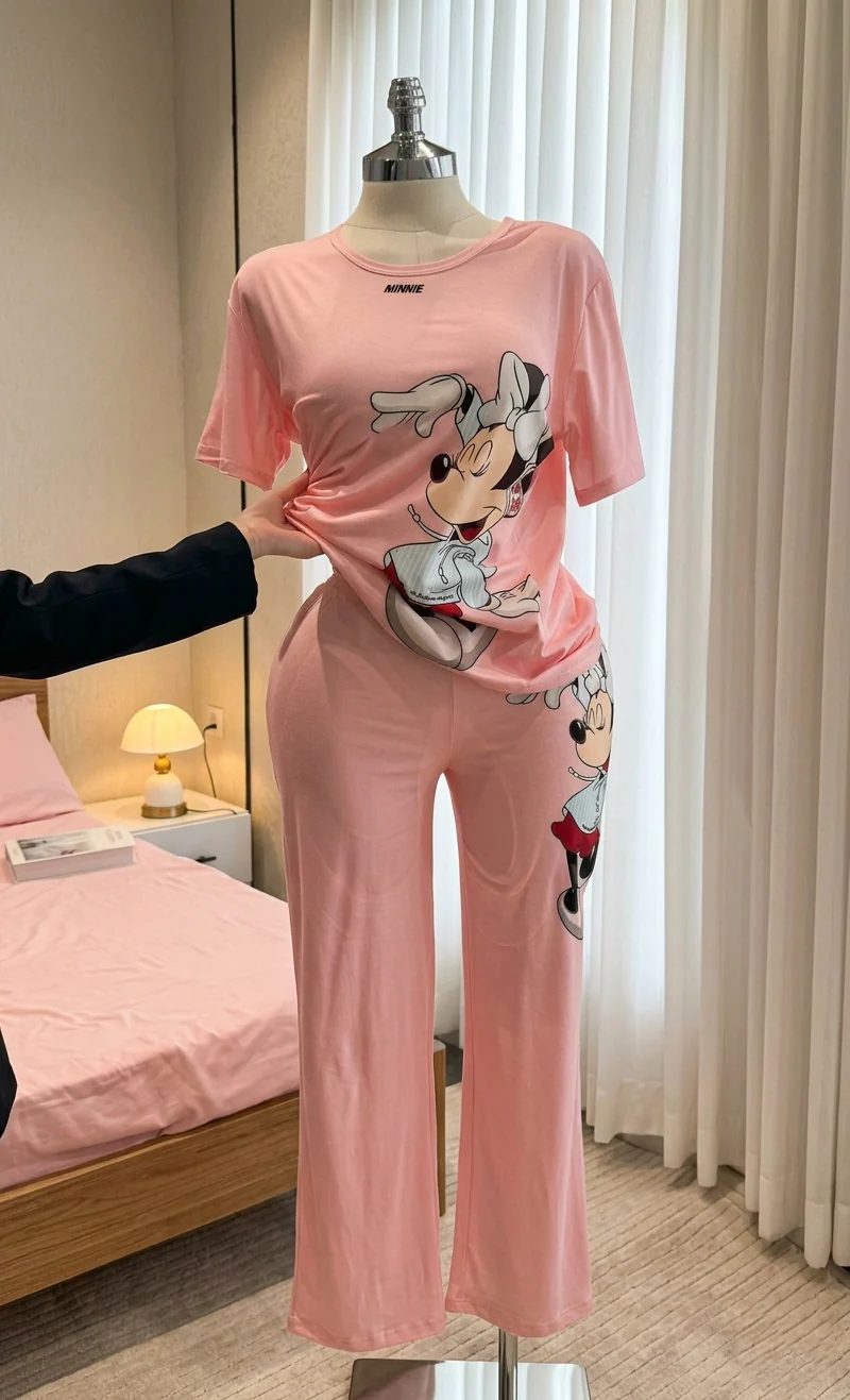 Minnie Mouse Premium Soft Cotton 2-Piece Night Suit